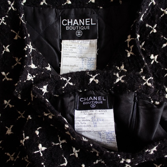 Rare Chanel Vintage 1983 Karl Black Jacket Suit - Picture 13 of 13